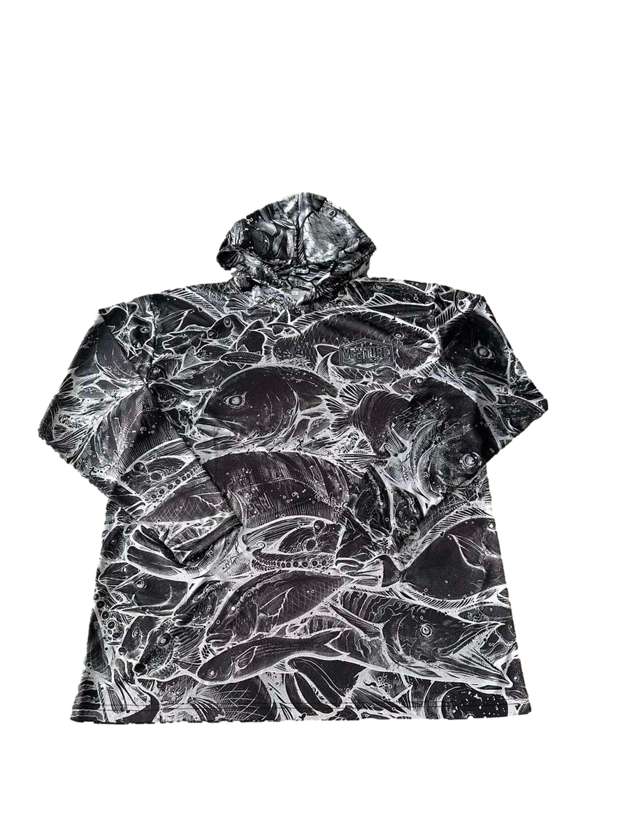 Hawaii Fish Camo Invert Dri Fit Hoodie (Adult/Keiki) Venture Wetsuits