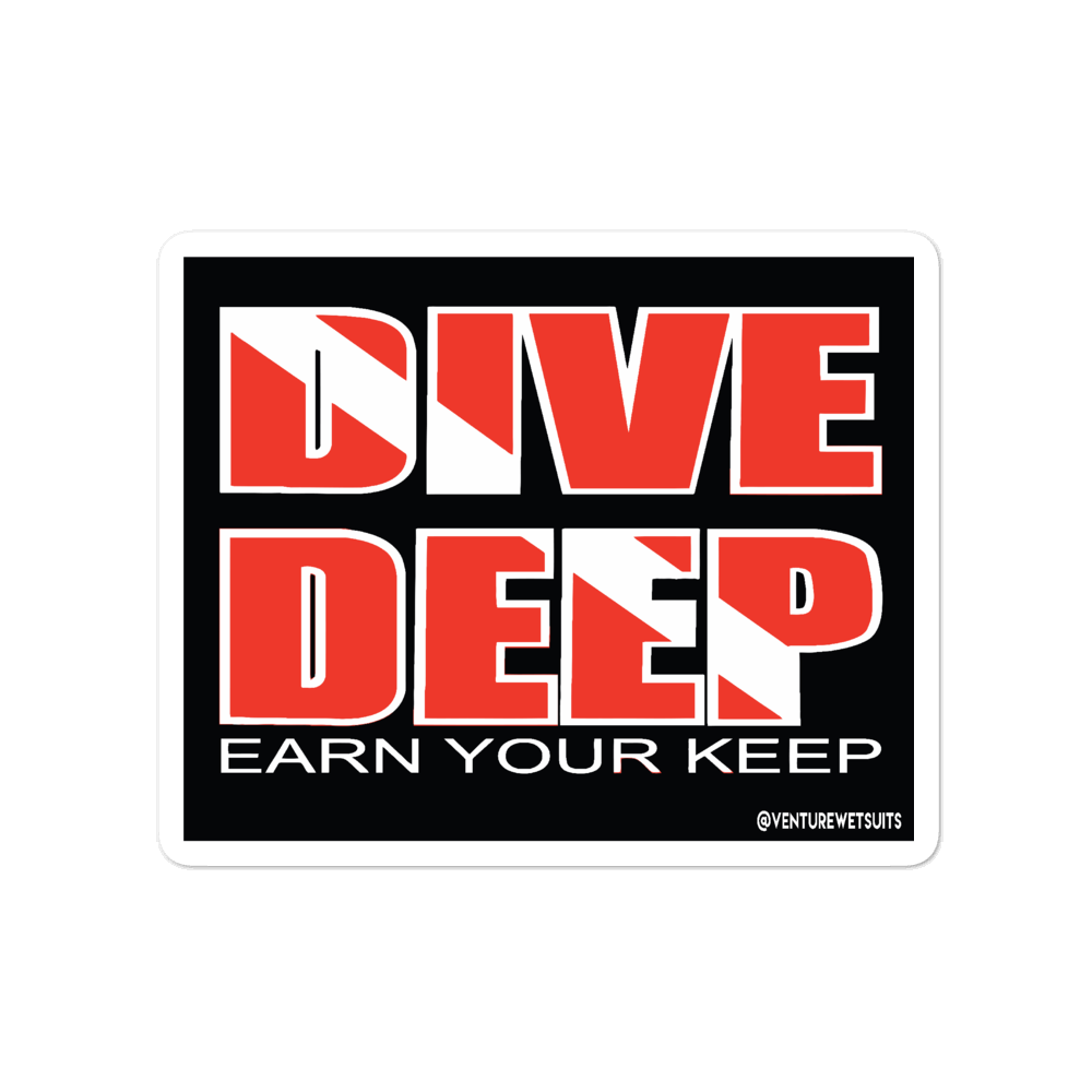 Dive Deep Sticker Venture Wetsuits