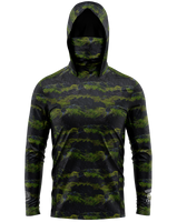 Lava Brush Camo Face Buff Dri Fit Hoodie (Adult/Youth)