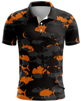 Ulua Orange Camo Dri Fit Polo (Adult/Keiki)