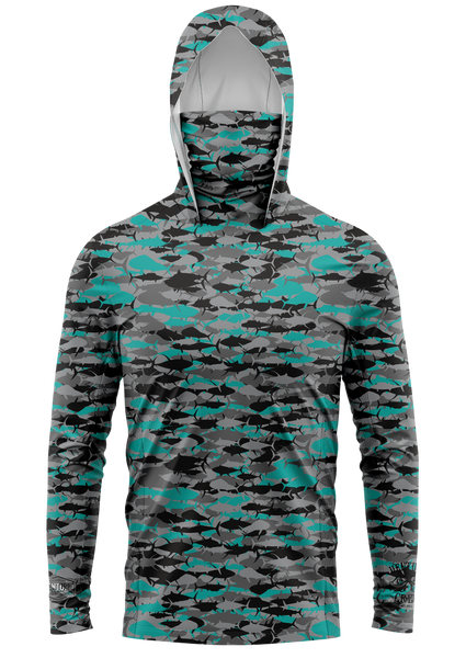 Teal camo hoodie sale