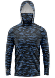 Pelagic Midnight Camo Face Buff Dri Fit Hoodie  (Adult/Youth)