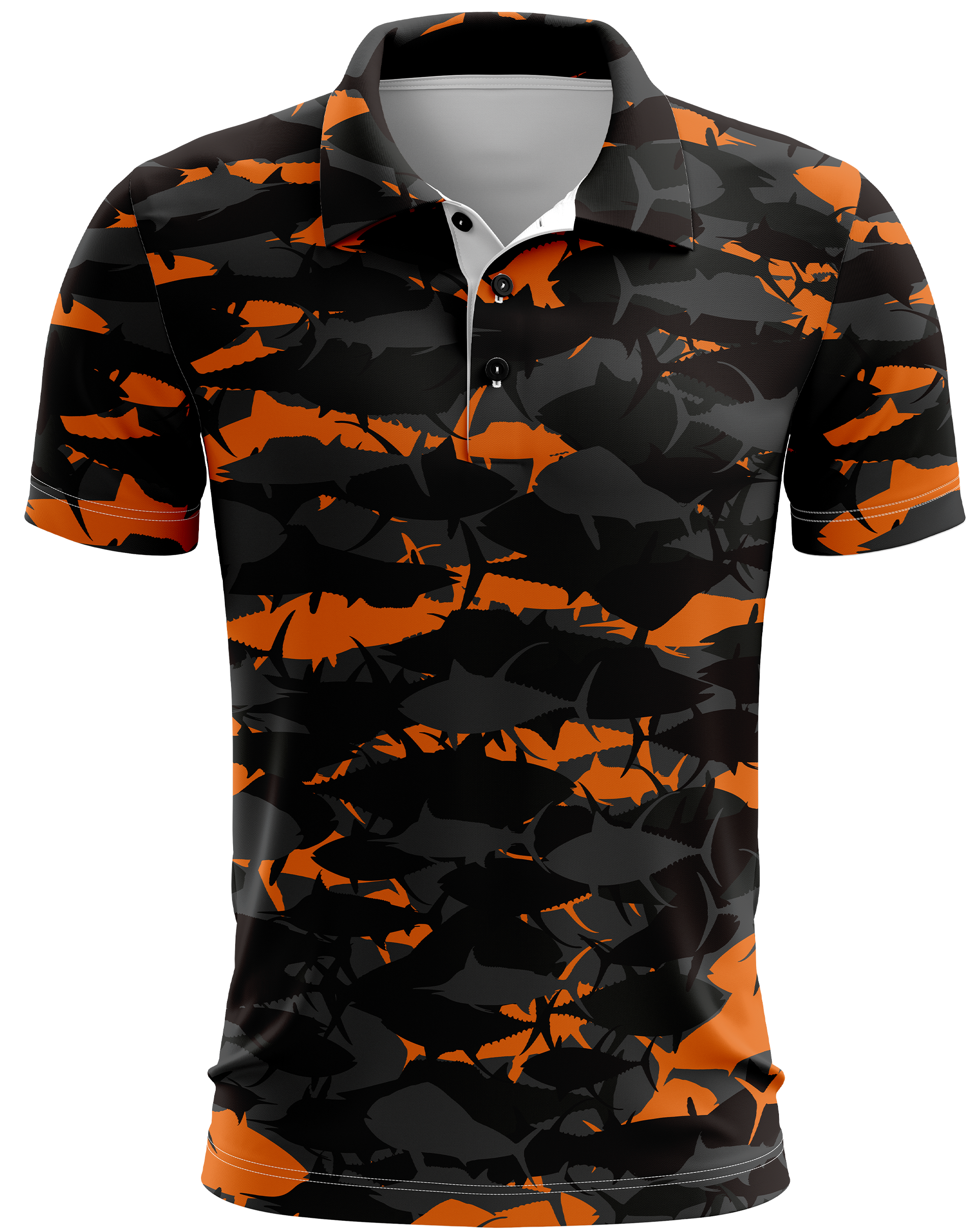 Pelagic Orange Camo Dri Fit Polo (Adult/Keiki) – Venture Wetsuits