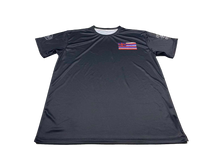 Hawaiian Fish Flag Black Dri Fit T-Shirt (Adult/Keiki)