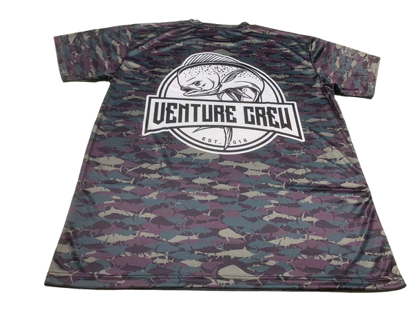 Venture Crew Mahi Pelagic Camo Dri Fit T-Shirt (Adult/Keiki)