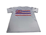 Hawaiian Fish Flag Gray Dri Fit T-Shirt (Adult/Keiki)