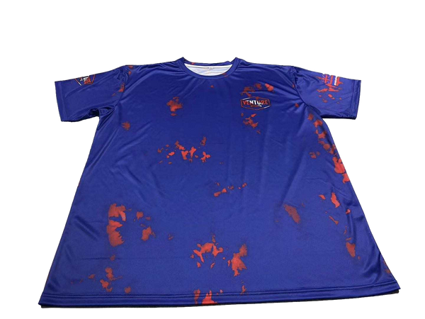 VW Tie Dye Blue Red Dri Fit T Shirt Adult Keiki