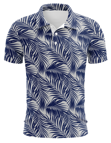 Palms Blue Dri Fit Polo (Adult/Keiki)