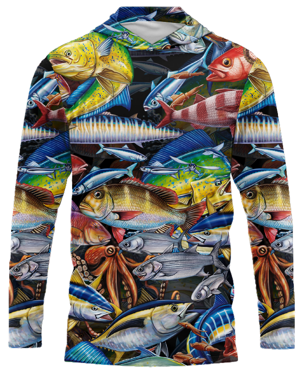 Fish Bomb Dri Fit Hoodie (Adult/Keiki) – Venture Wetsuits