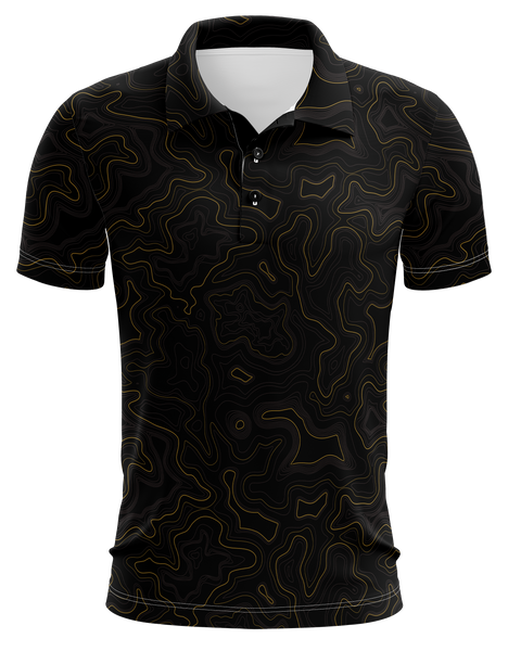 Topo Black/Yellow Dri Fit Polo (Adult/Keiki)
