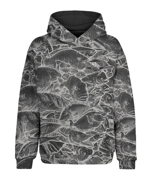 Invert Hawaii Fish Camo Fleece Dri Fit Hoodie w/ Kangaroo Pocket (Adult/Keiki)