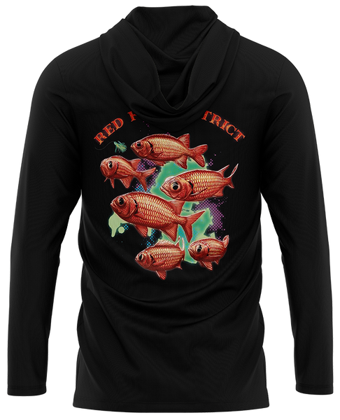 Red Fish District Dri Fit Hoodie (Adult/Keiki)