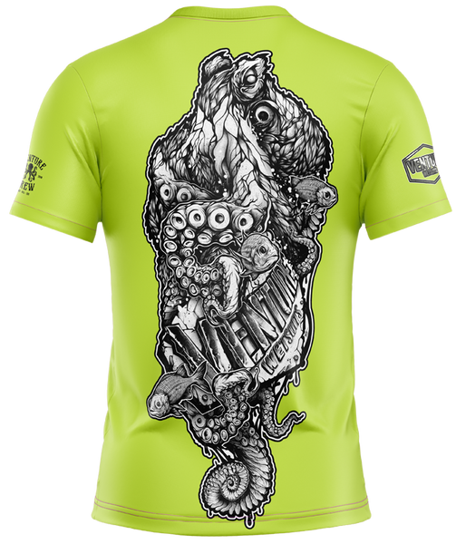 Kraken HI-VIS Lime Dri Fit T-Shirt (Adult/Keiki)
