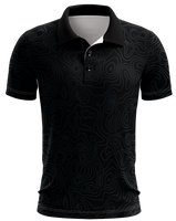 Topo Camo Black Dri Fit Polo (Adult/Keiki)