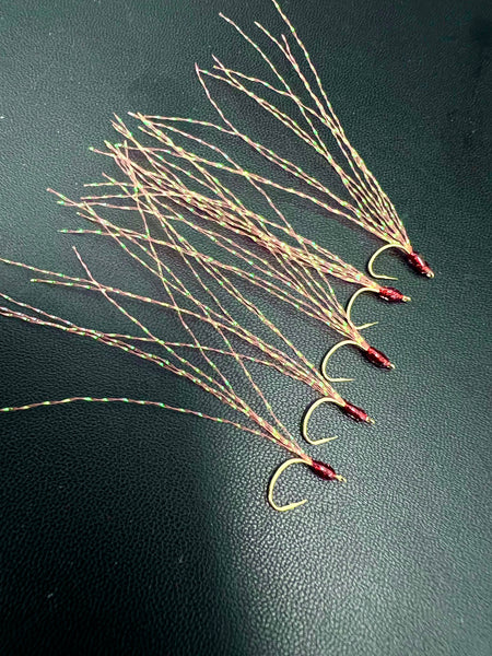 Halalu/Akule Flies 5PK UV Orange 5PK Halalu/Akule Flies 5PK UV Orange 5PK