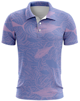 Chasing Ahi Pink Dri Fit Polo (Adult/Keiki)