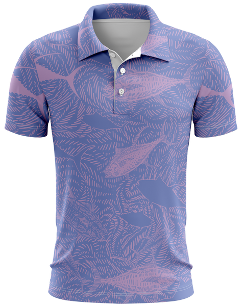 Chasing Ahi Pink Dri Fit Polo (Adult/Keiki)