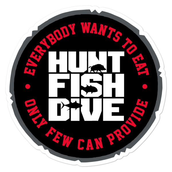 Hunt Fish Dive Sticker