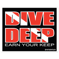 Dive Deep Sticker